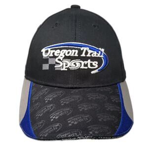 Lone Pine Oregon Trail Sports Baseball Cap Black Blue OS Strapback Hat Yamaha